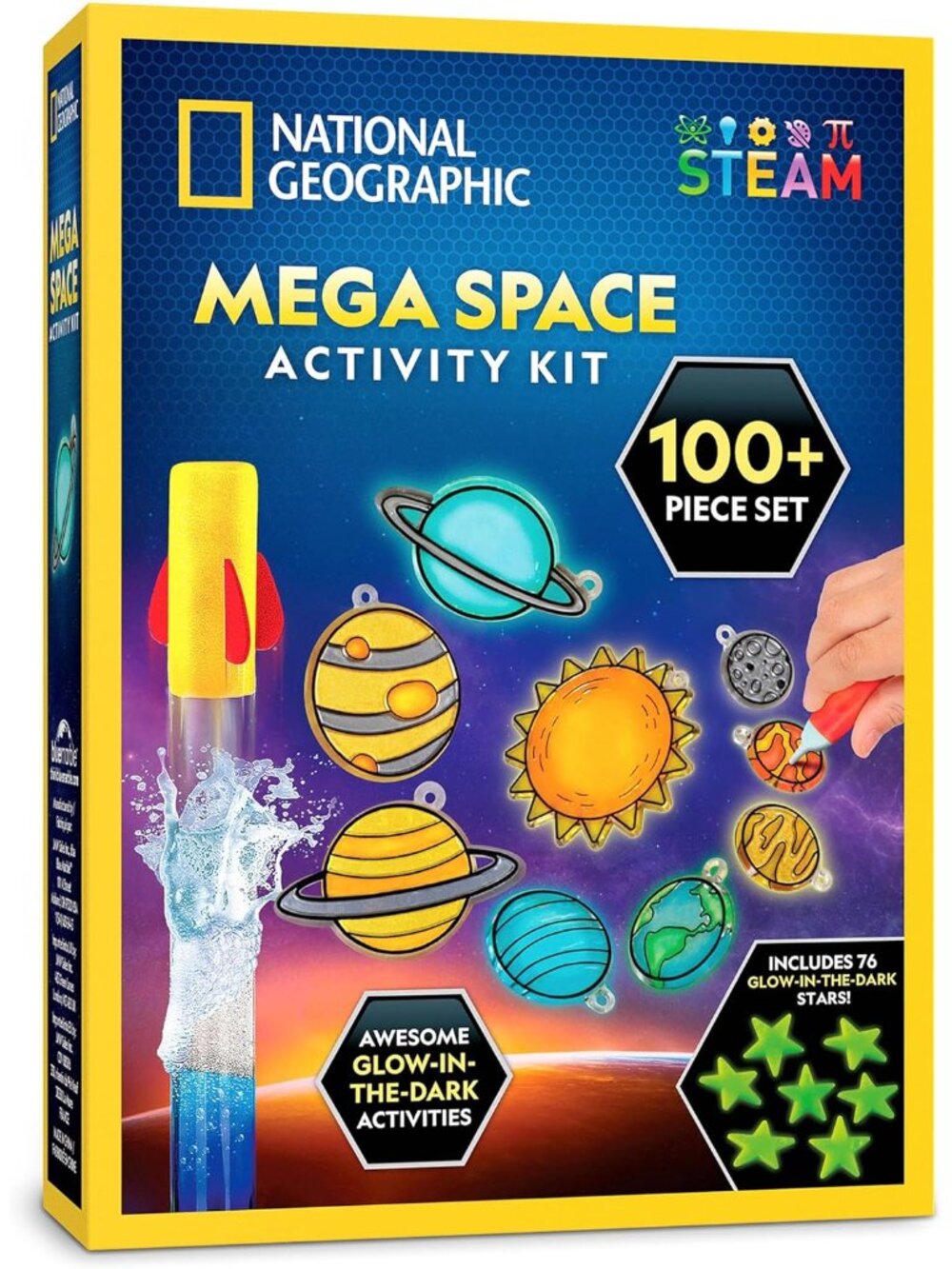National Geographic Mega Space Activity Kit - Glow in The Dark Science Craft Kit